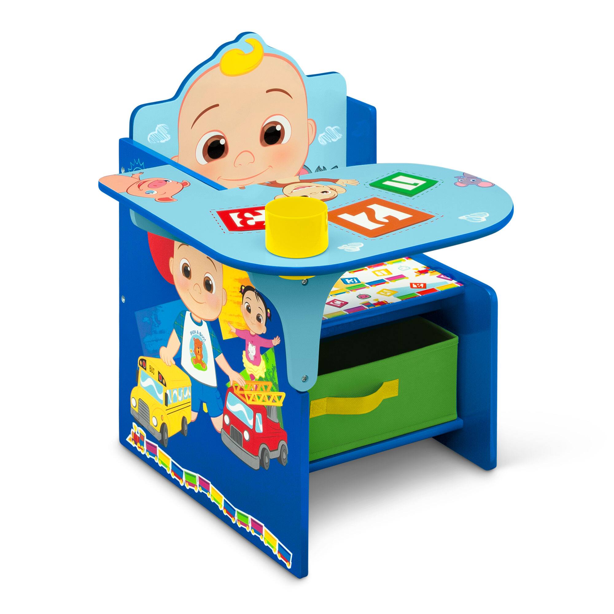 Delta Children CoComelon Chair Desk with Storage Bin